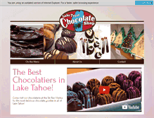 Tablet Screenshot of laketahoechocolateshop.com
